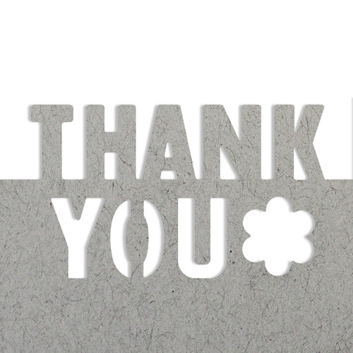 Bordüre Stanzer "Thank you" L