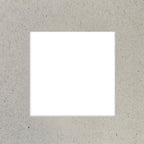Un carré blanc centré sur un fond texturé gris clair avec des taches subtiles - idéal pour Basteln ou pour créer des cartes uniques en utilisant l'Artoz Papier AG Stanzer M Quadrat.