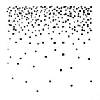 Le Stempel Punkte d'Artoz Papier AG présente des points noirs densément regroupés en haut d'un fond blanc, qui s'espacent progressivement vers le bas - un effet de dégradé saisissant idéal pour Bastelarbeiten ou pour une utilisation avec Holzstempel.