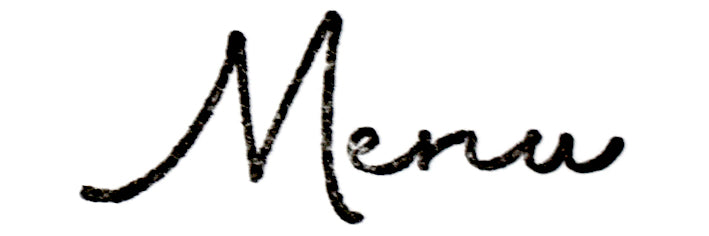Le Stempel Menu d'Artoz Papier AG présente le mot "Menu" en élégante cursive noire sur fond blanc - idéal pour les Bastelarbeiten ou pour inspirer les Einladungskarten avec un style Holzstempel Einladung.