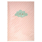Le kit d'écriture pour enfants « Wolke » d'Artoz Papier AG se présente sur un fond rose à pois rouges, orné d'un nuage vert souriant : il est idéal pour l'écriture créative ou comme papier à lettres pour enfants.