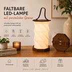 Lanterne LED pliable en bois "Timber" - rechargeable