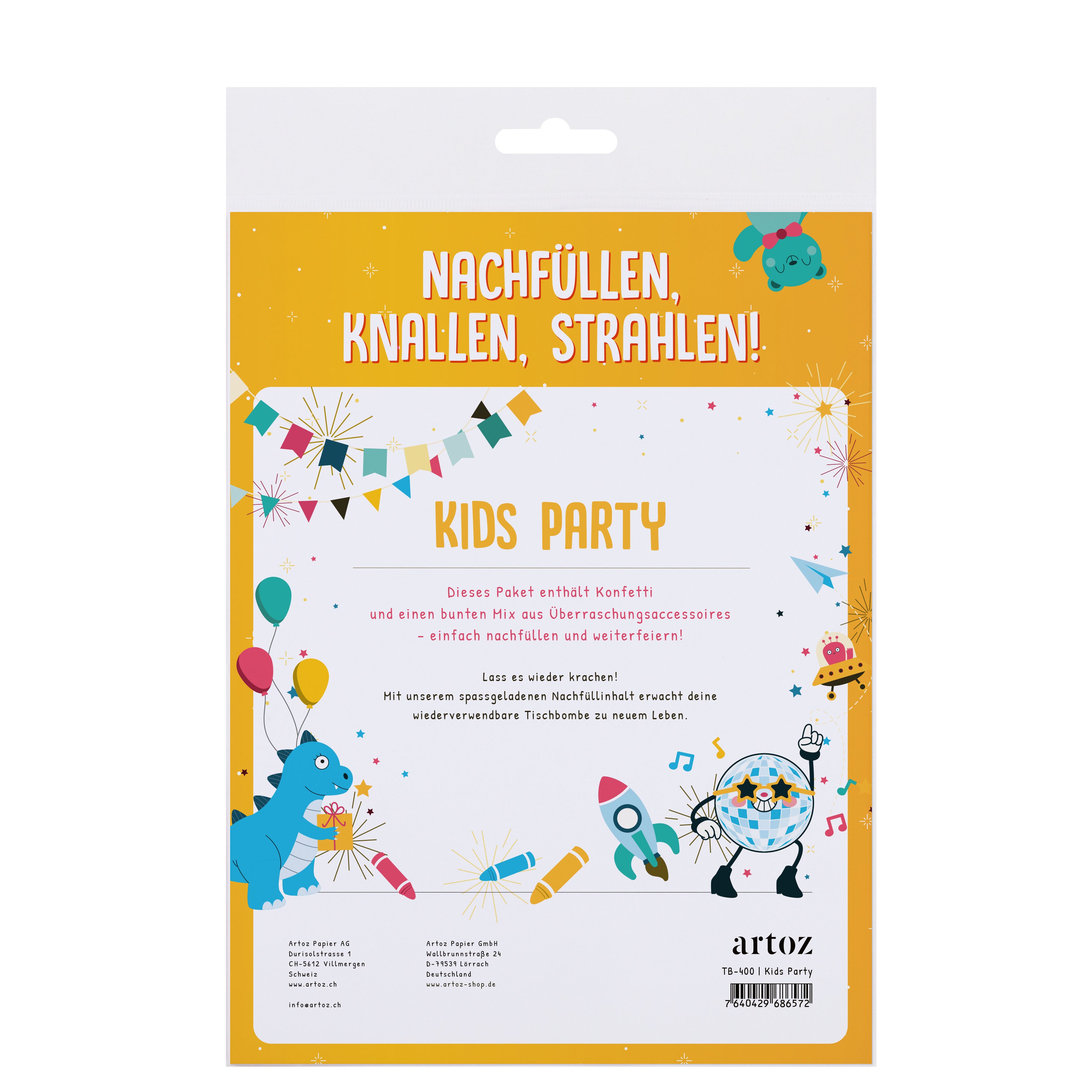 Nachfüllset Tischbombe Kids Party