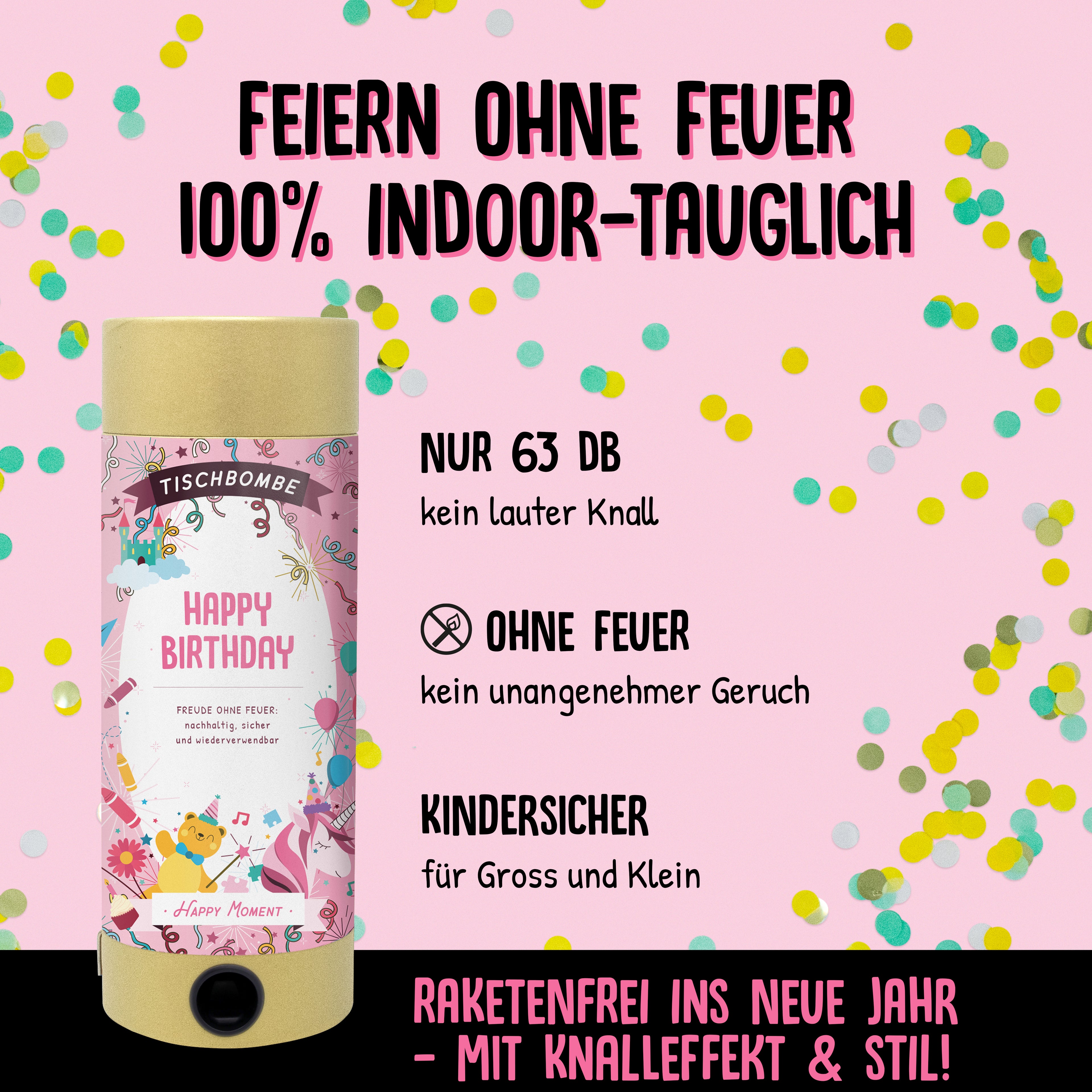 Tischbombe Happy Birthday Girl
