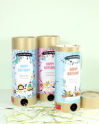 Bombe de table "Joyeux Anniversaire" lot de 3 assorties