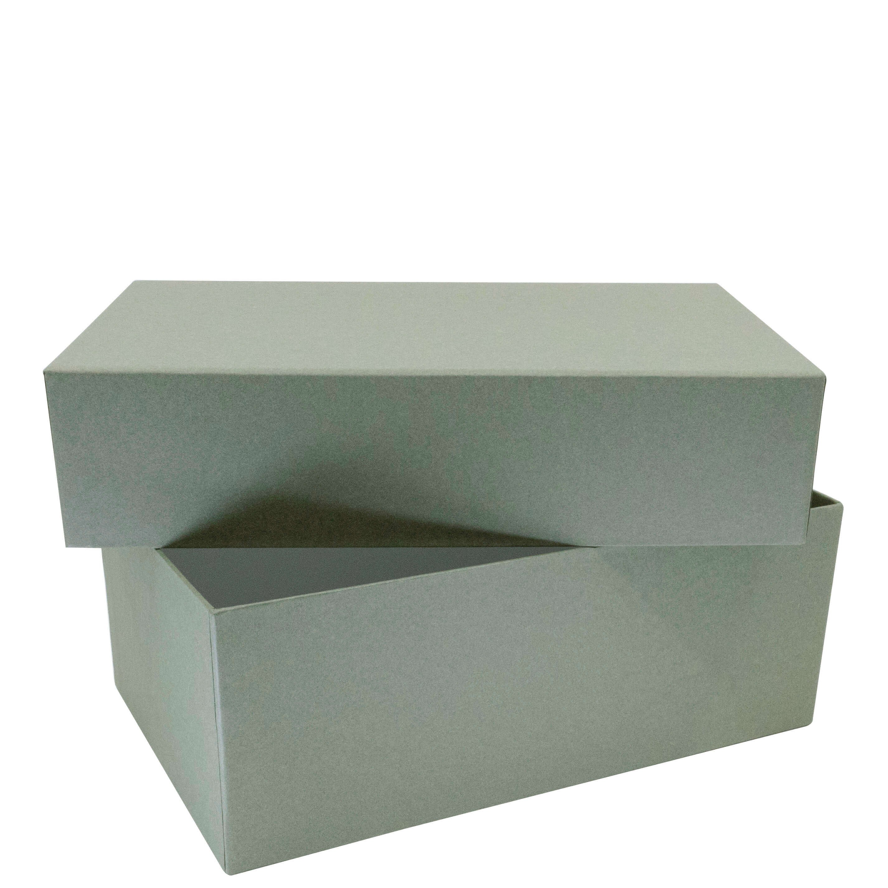 Geschenk-Box Pure L rect. moos grün