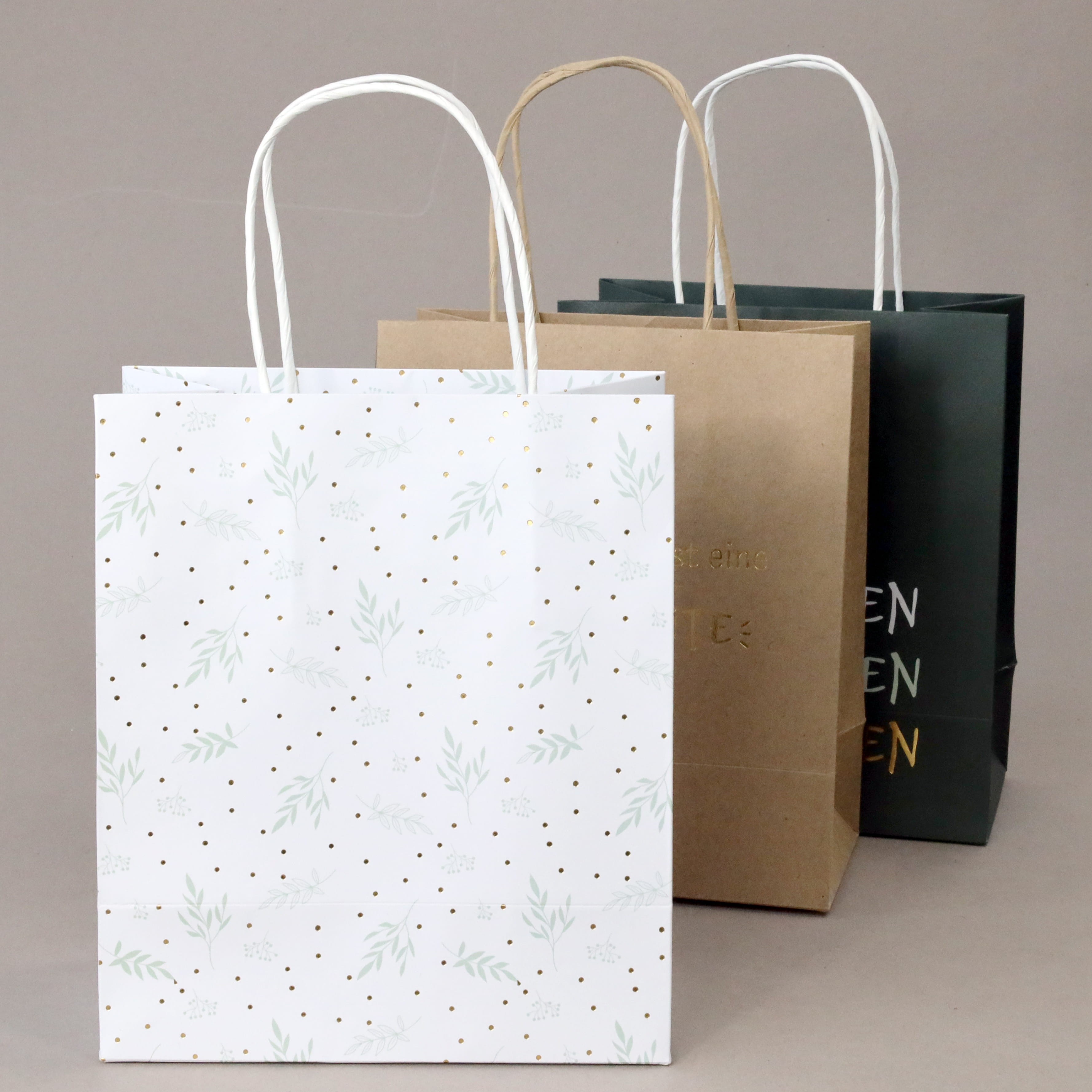 Geschenktaschen-Set "Auspacken - Anschauen - Ausflippen"