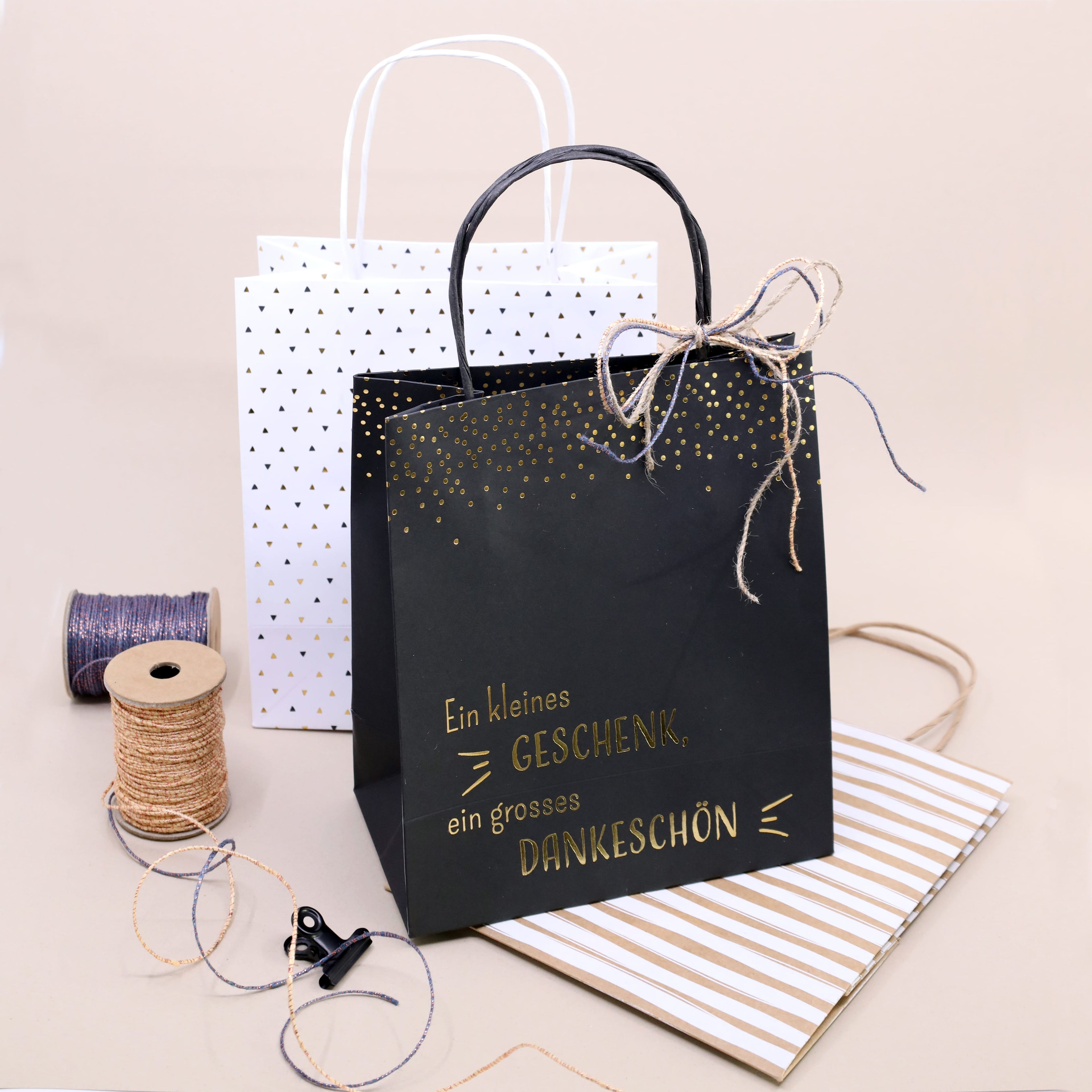 Geschenktaschen-Set "ein kleines Dankeschön