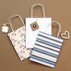 Geschenktaschen-Set mit Pflanzenmuster (333)