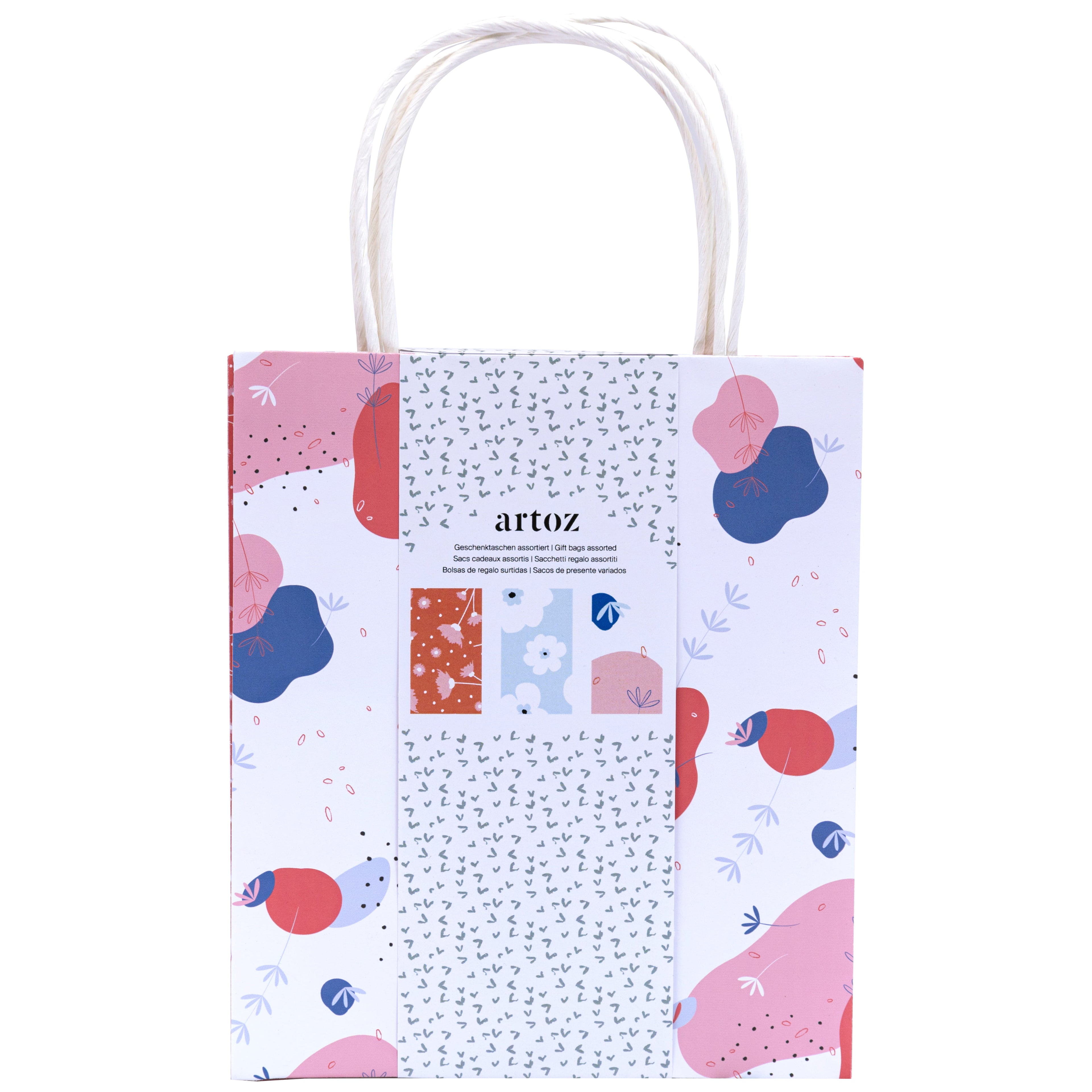 Geschenktaschen-Set Blumen (182)