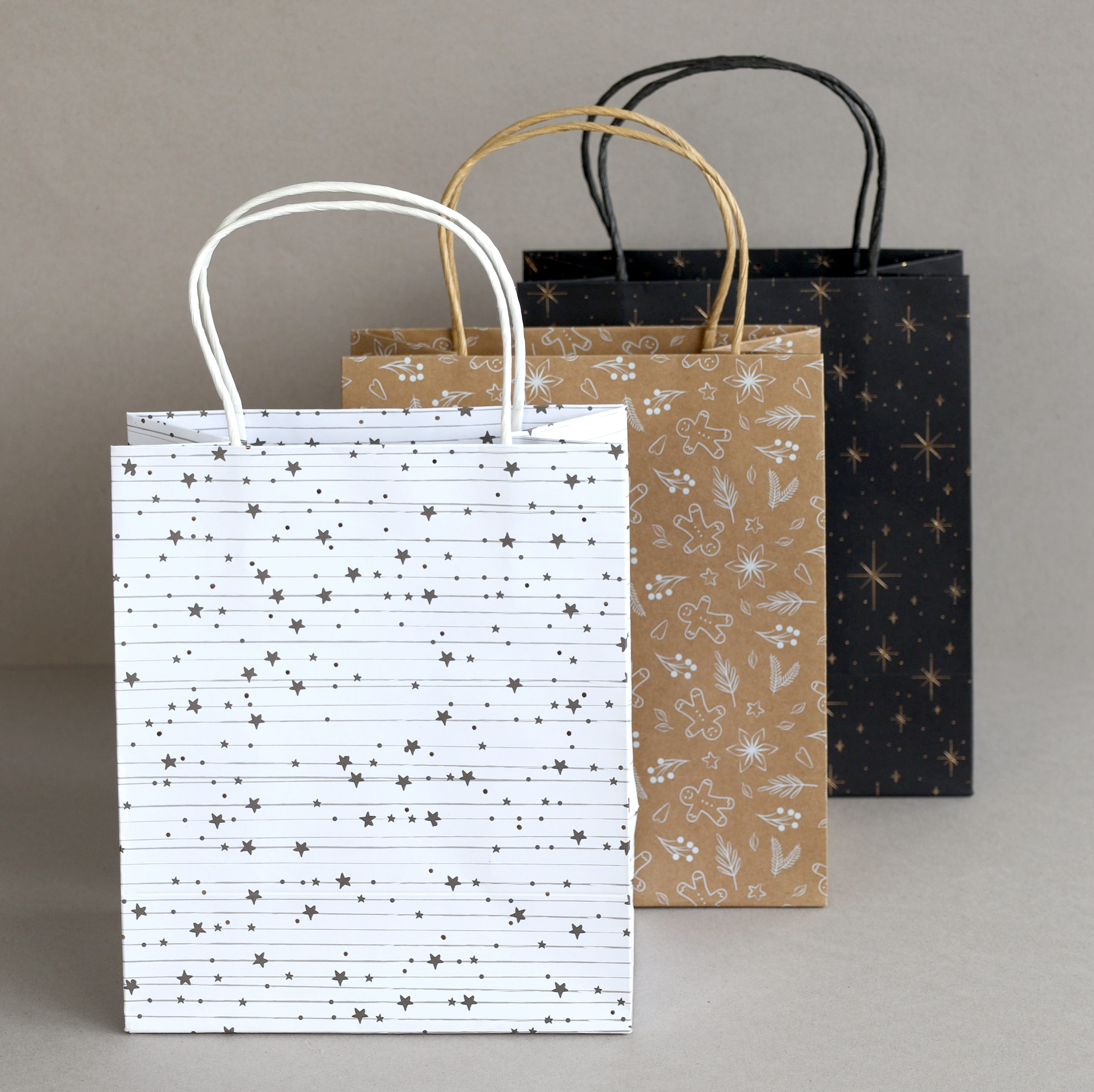 Geschenktaschen-Set Weihnachten