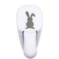 L'Artoz Papier AG Stanzer M Osterhase est un emporte-pièce blanc avec une plaque métallique sur le dessus, représentant la silhouette d'un lapin - parfait pour découper des formes dans Bastelpapier Osterdeko ou pour Karten basteln Ostern.
