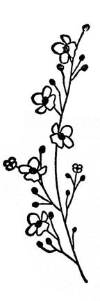 Stempel Blumenzweig