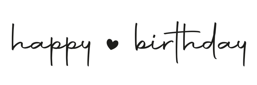 Stempel Happy Birthday