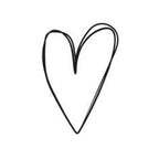 Le Stempel Herz d'Artoz Papier AG représente un simple cœur en ligne noire avec des contours superposés sur fond blanc - idéal pour les Bastelarbeiten ou pour ajouter du charme aux Einladungskarten.