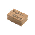Le timbre Herzlichen Glückwunsch d'Artoz Papier AG est un timbre rectangulaire avec la mention "Herzlichen Glückwunsch" en cursive noire et en caractères d'imprimerie. Il est idéal pour les travaux de construction ou comme timbre de vœux spécial.