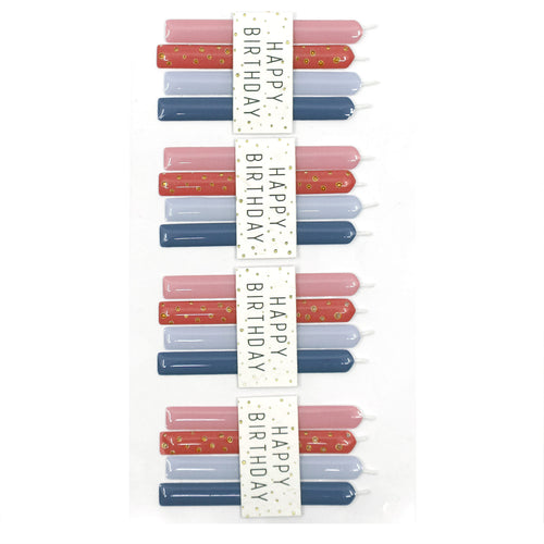 L'autocollant Artoz 3D "Kerzen Happy Birthday" d'Artoz Papier AG comprend des autocollants de bougies rouges, roses et bleues avec des motifs dorés - idéal comme autocollant Geburtstagssker ou pour votre collection Bastelzubehör.