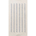 L'autocollant 3D "Kristall 3mm" d'Artoz Papier AG présente des strass adhésifs transparents en rangées verticales sur une feuille rectangulaire claire, idéale pour donner à vos travaux manuels un effet d'autocollant 3D étincelant.