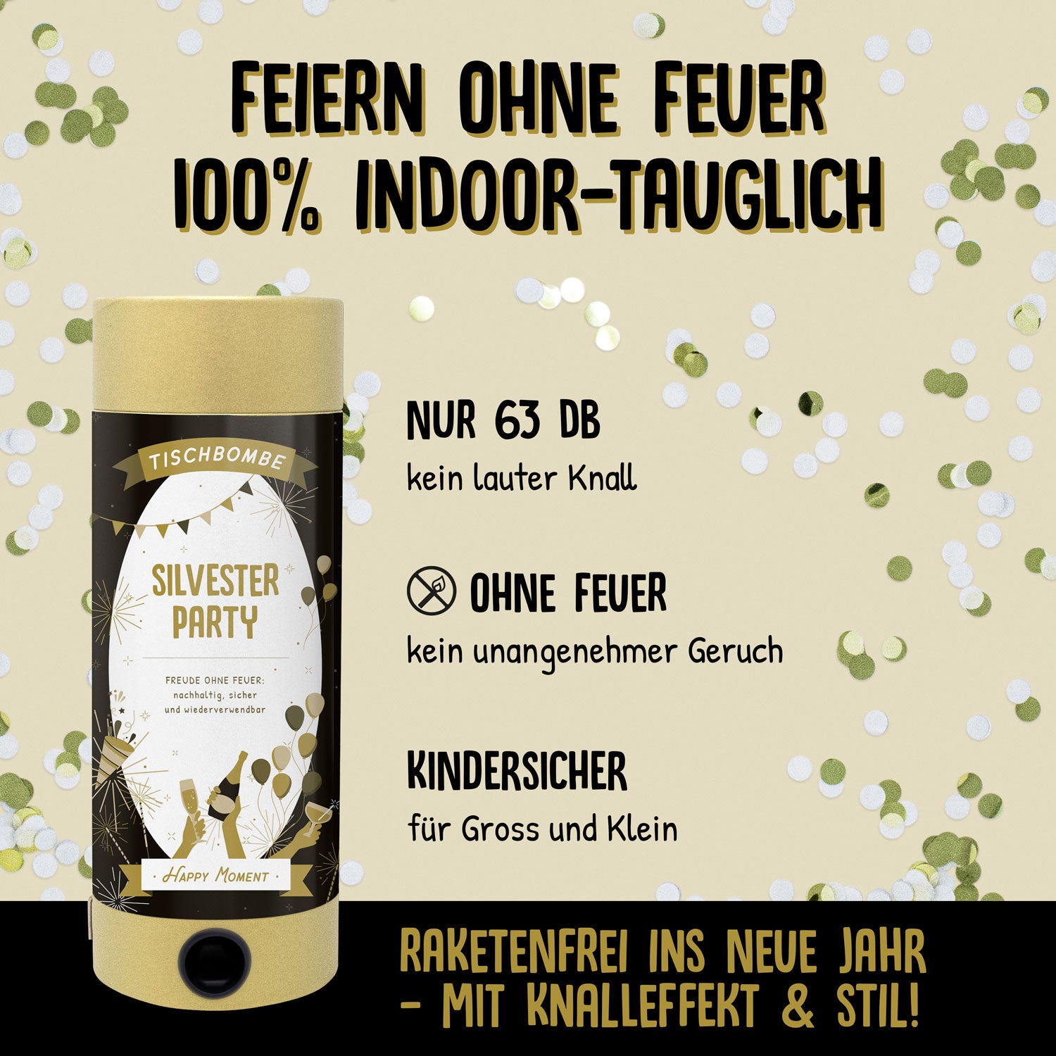 Tischbombe Silvester Party