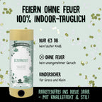 Le "Tischbombe ohne Feuer - Elternzeit" d'Artoz Papier AG, de couleur gris-weiß, se trouve sur Konfetti. Parfait pour les parents : 100 % intérieur, peu bruyant, plus doux et qui nourrit l'esprit sans fumée ni rouille.