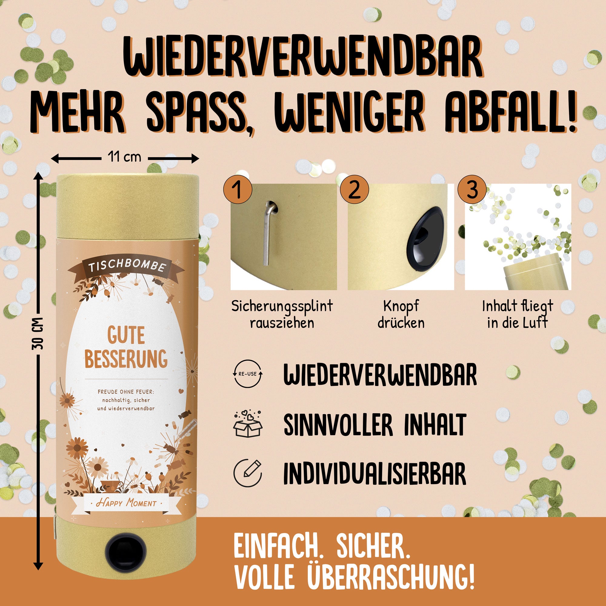 Tischbombe Gute Besserung