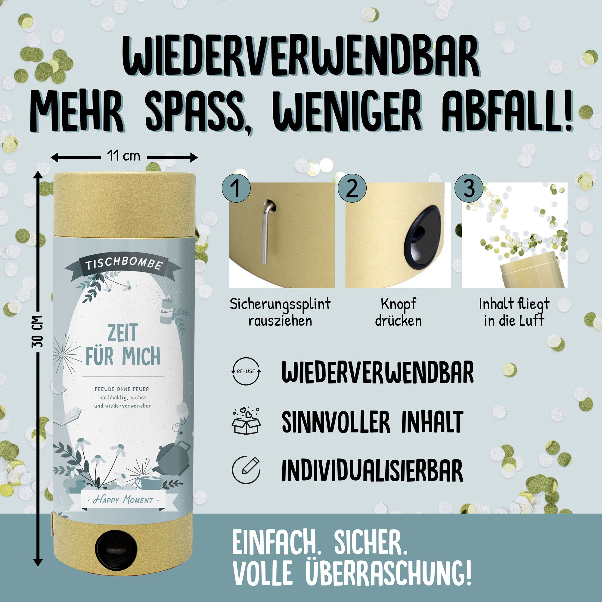 Tischbombe Zeit für mich